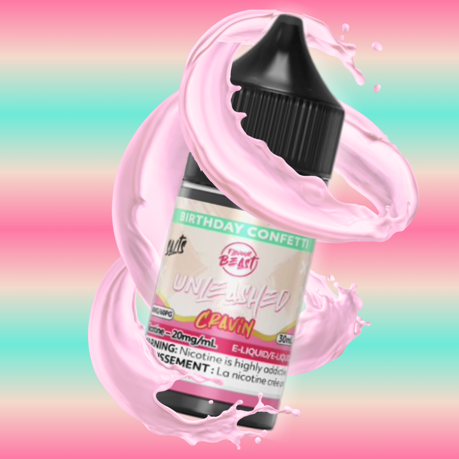 Flavor Beast Unleashed Cravin Salts-Birthday Confetti 30ml / 20mg Winkler Vape SuperStore and Bong Shop Manitoba Canada