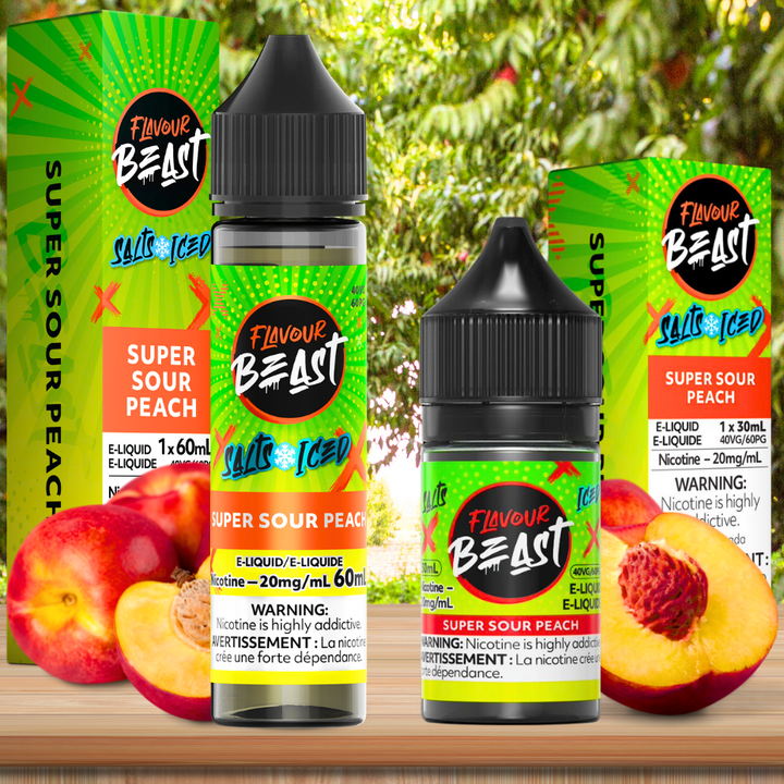 Flavour Beast Salt-Super Sour Peach-60ml 60mL / 20mg Winkler Vape SuperStore and Bong Shop Manitoba Canada