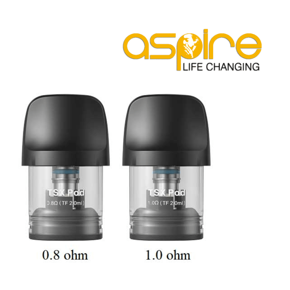 Aspire Cyber S TSX Replacement Pod-2 Pack 2/pkg / 1.0 ohm Winkler Vape SuperStore and Bong Shop Manitoba Canada