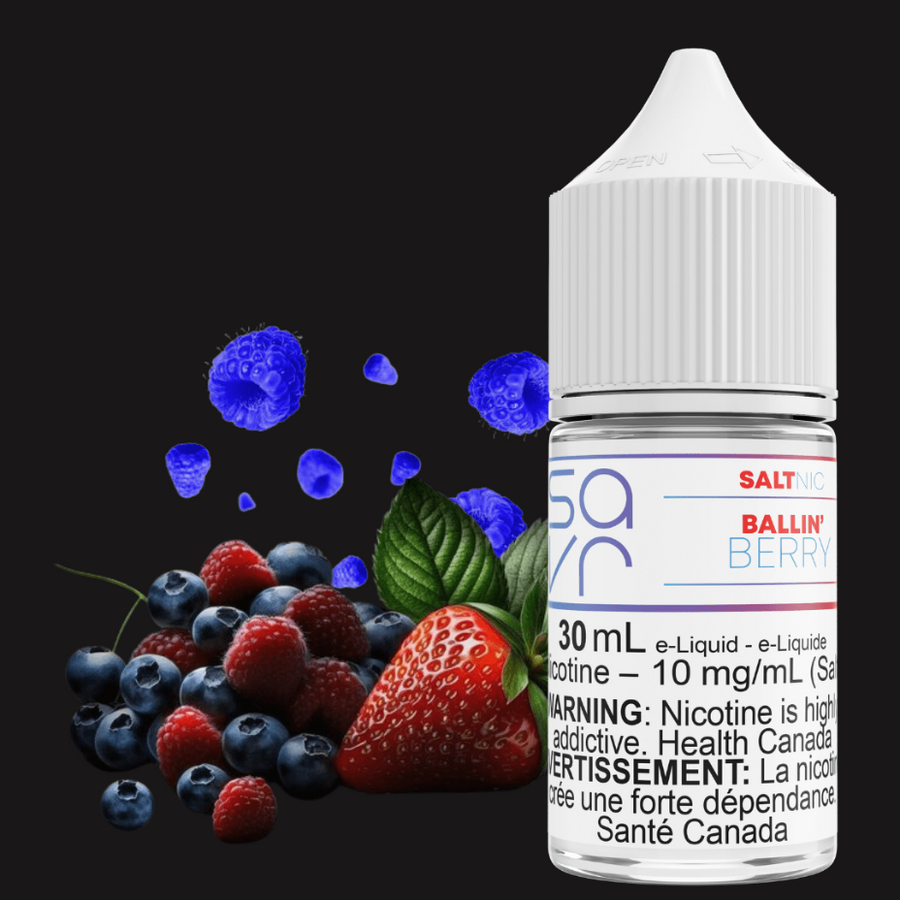 Ballin' Berry Salt by Savr E-liquid 10mg Winkler Vape SuperStore and Bong Shop Manitoba Canada