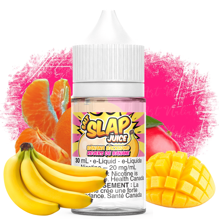 Banana BackHand Salt by Slap Juice 30ml / 12mg Winkler Vape SuperStore and Bong Shop Manitoba Canada