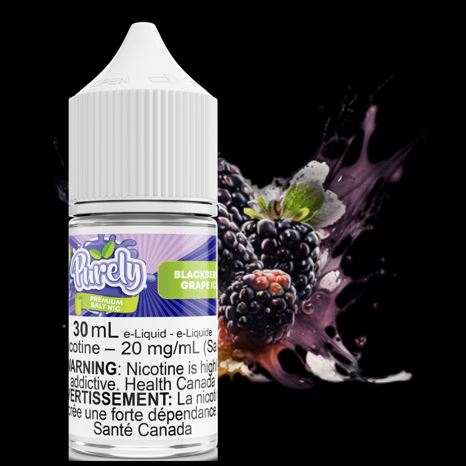 Blackberry Grape Ice Salt Nic by Purely E-Liquid 30ml / 12mg Winkler Vape SuperStore and Bong Shop Manitoba Canada