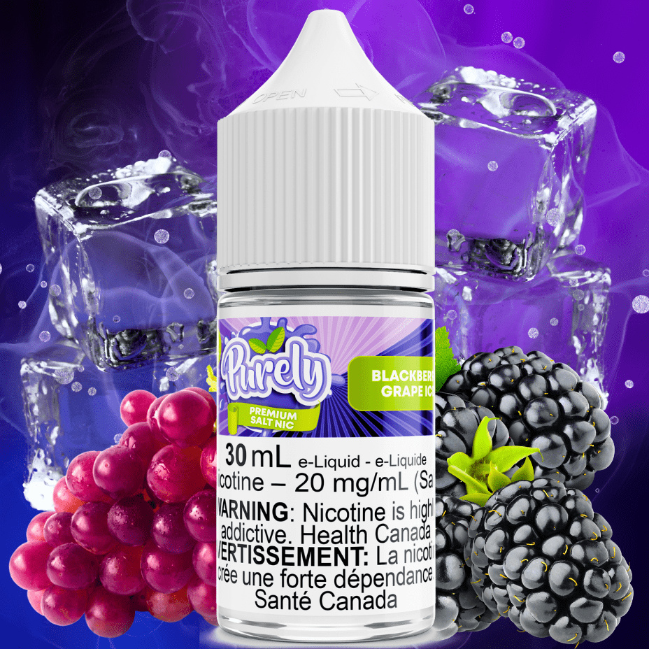 Blackberry Grape Ice Salt Nic by Purely E-Liquid Winkler Vape SuperStore and Bong Shop Manitoba Canada