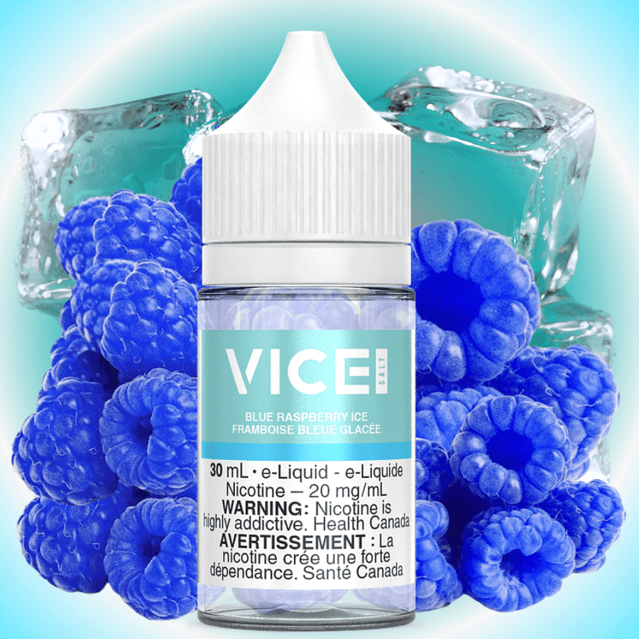 Blue Raspberry Ice Salt by VIce E-liquid 30ml / 12mg Winkler Vape SuperStore and Bong Shop Manitoba Canada