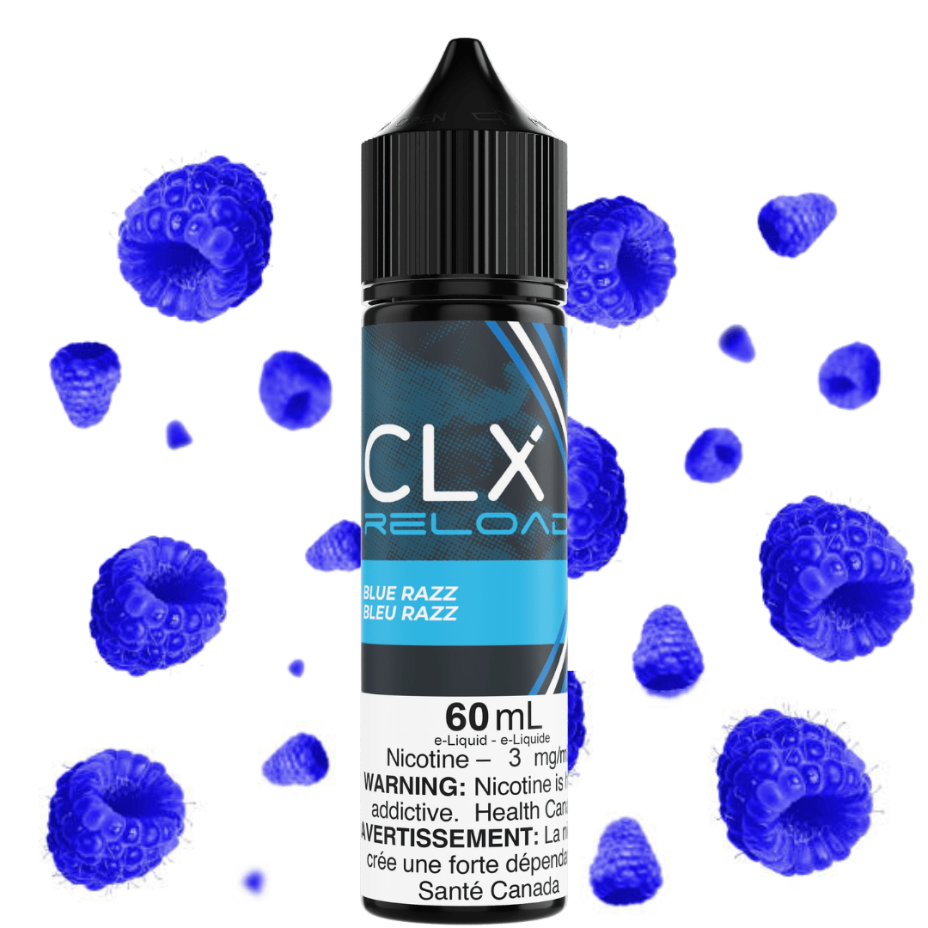 Blue Razz by CLX Reload E-liquid 3mg Winkler Vape SuperStore and Bong Shop Manitoba Canada