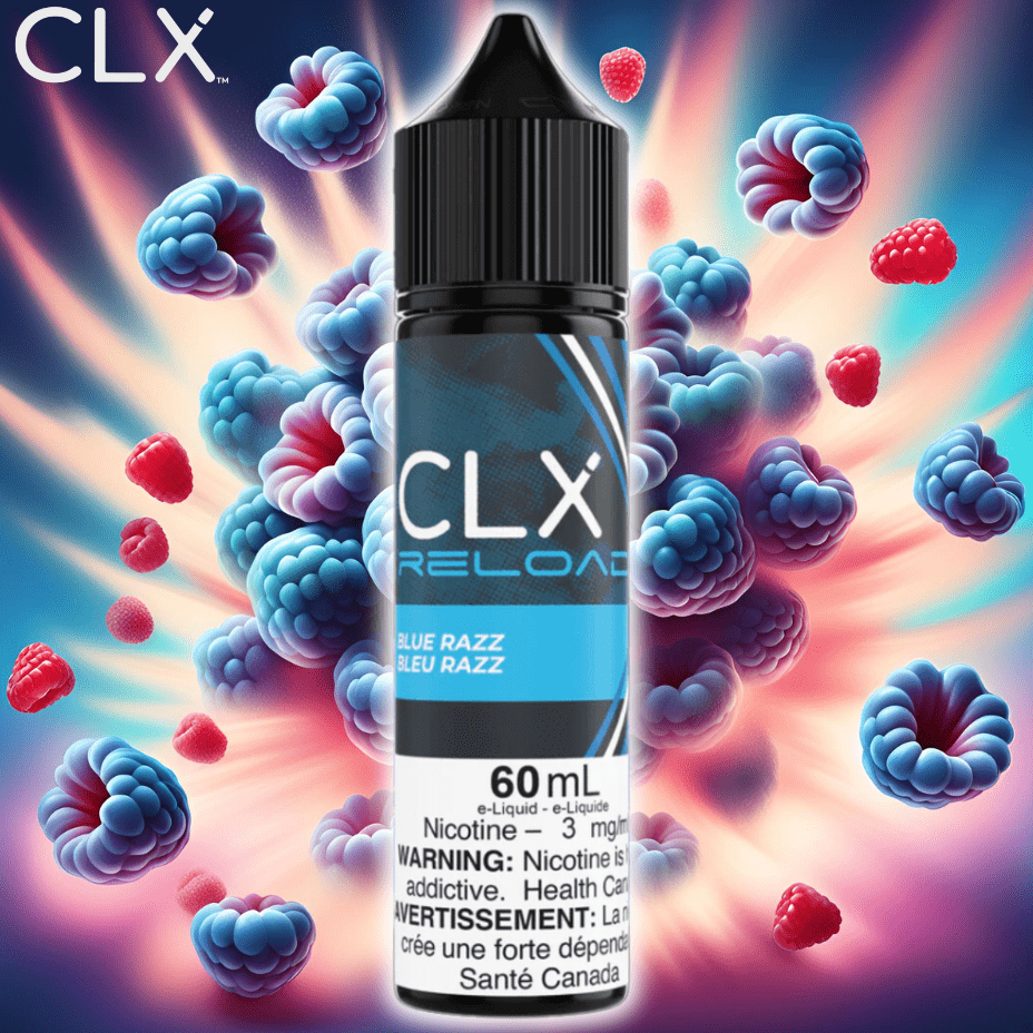 Blue Razz by CLX Reload E-liquid Winkler Vape SuperStore and Bong Shop Manitoba Canada