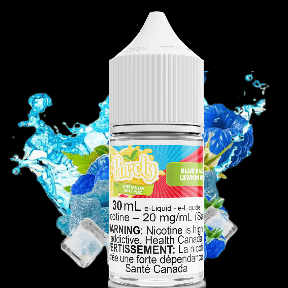 Blue Razz Lemon Ice Salt Nic by Purely E-Liquid 30ml / 12mg Winkler Vape SuperStore and Bong Shop Manitoba Canada