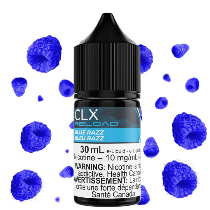 Blue Razz Salt by CLX Reload E-Liquid 30mL / 10mg Winkler Vape SuperStore and Bong Shop Manitoba Canada