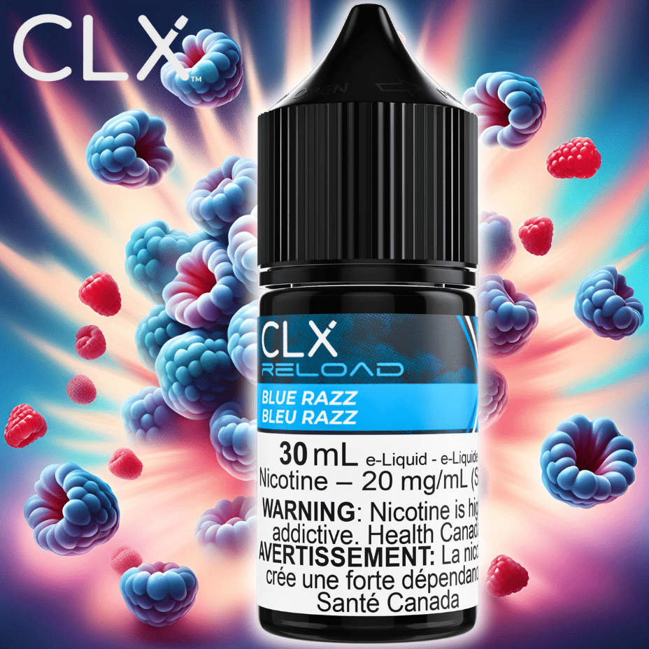 Blue Razz Salt by CLX Reload E-Liquid Winkler Vape SuperStore and Bong Shop Manitoba Canada