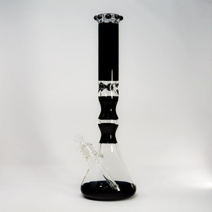 Boss Glass Wavy Logo Beaker W/Mario Bowl-16” Black Winkler Vape SuperStore and Bong Shop Manitoba Canada