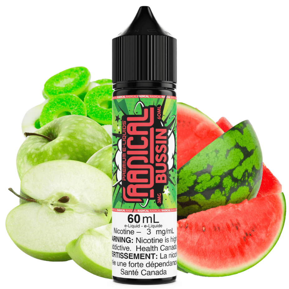 Bussin by Radical E-liquid 60ml / 3mg Winkler Vape SuperStore and Bong Shop Manitoba Canada