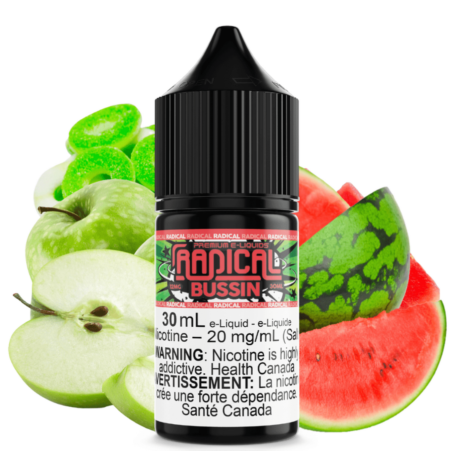 Bussin Salt Nic by Radical E-liquid 30ml / 12mg Winkler Vape SuperStore and Bong Shop Manitoba Canada