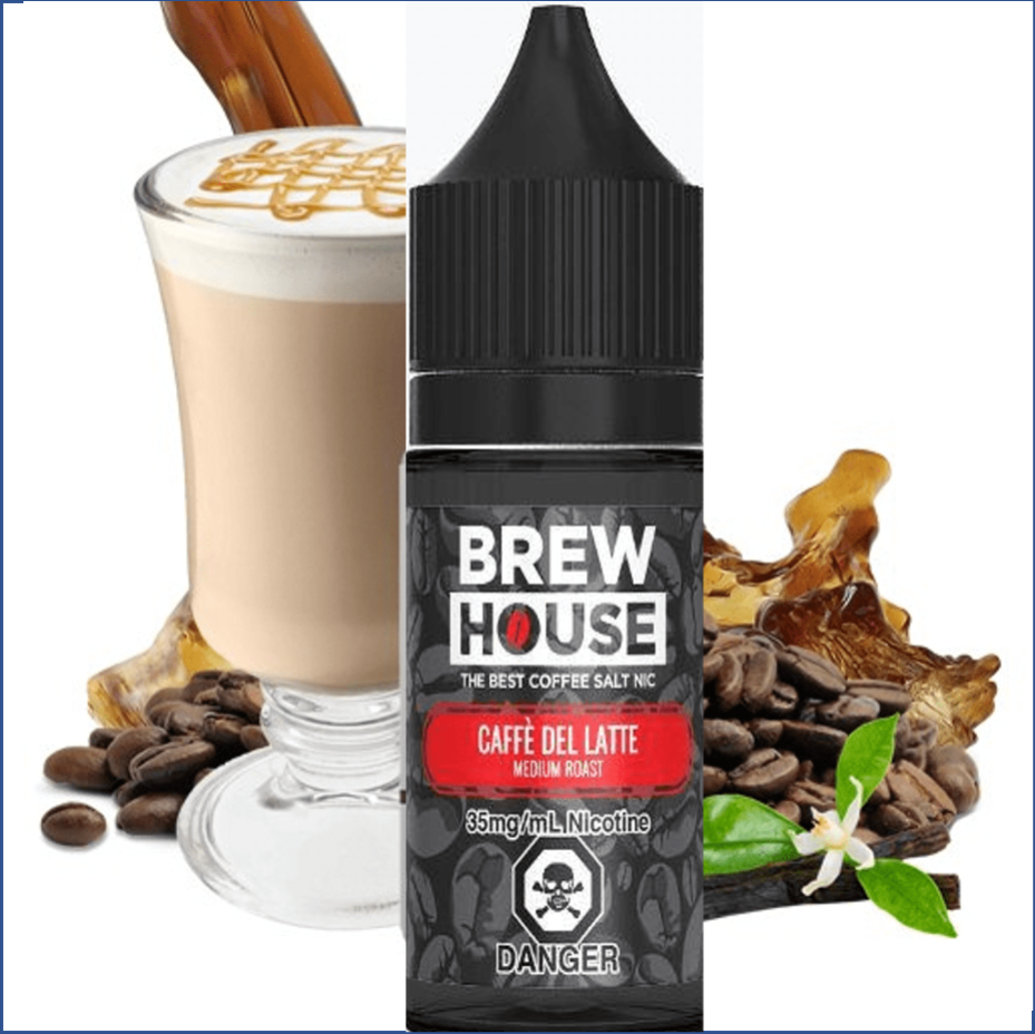 Caffe Del Latte Salt by Brew House E-Liquid 30ml / 10mg Winkler Vape SuperStore and Bong Shop Manitoba Canada