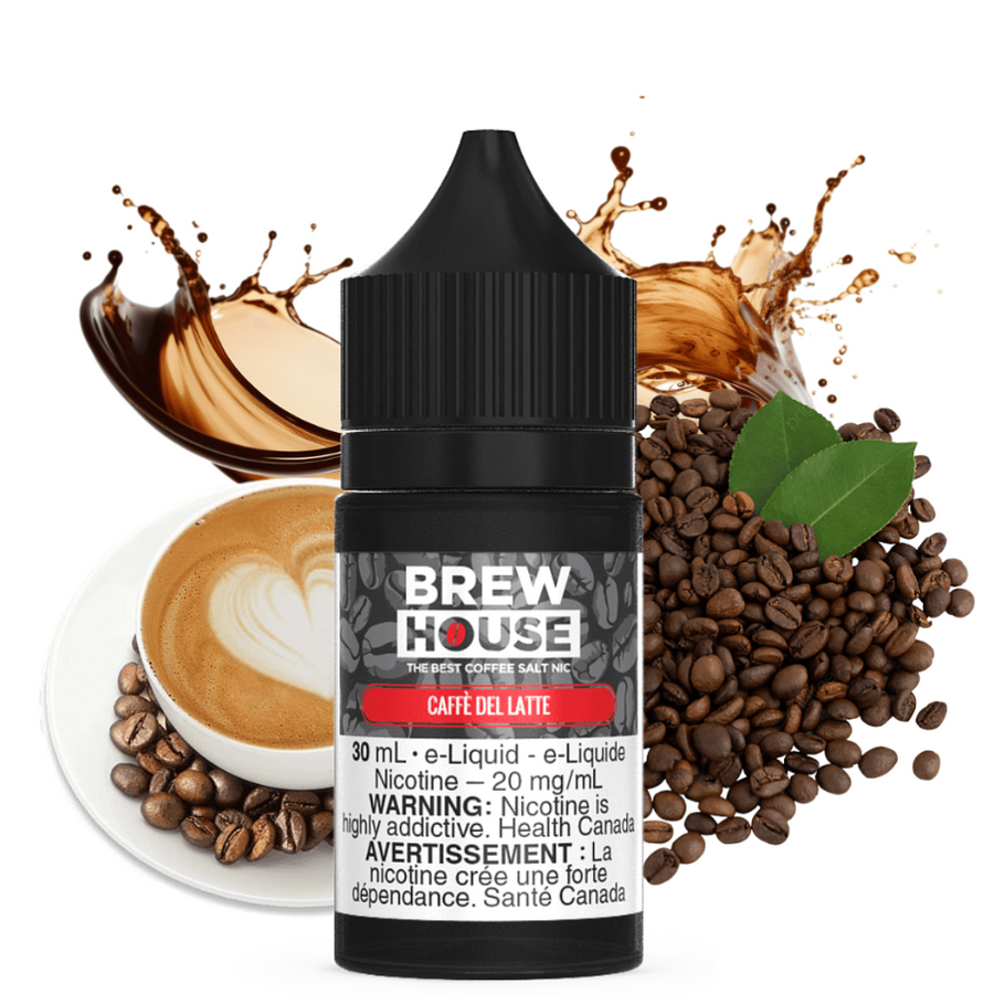 Caffe Del Latte Salt by Brew House E-Liquid Winkler Vape SuperStore and Bong Shop Manitoba Canada