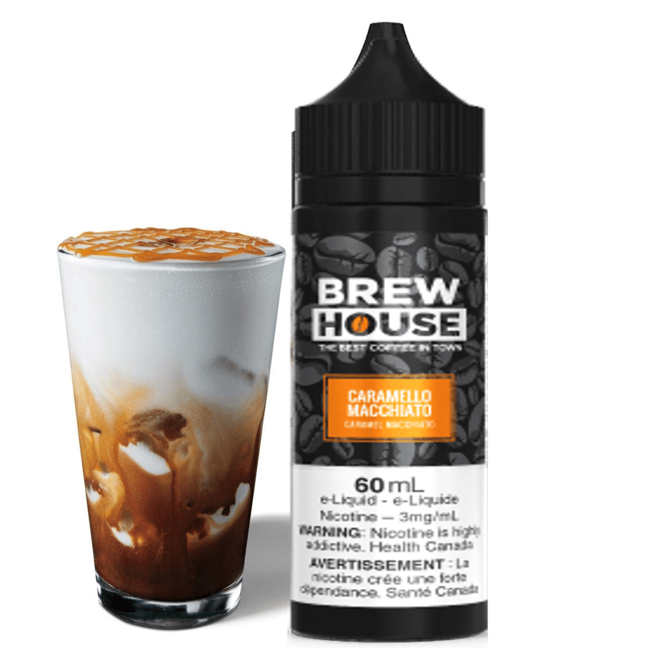 Caramello Macchiato by Brew House E-Liquid 60ml / 3mg Winkler Vape SuperStore and Bong Shop Manitoba Canada