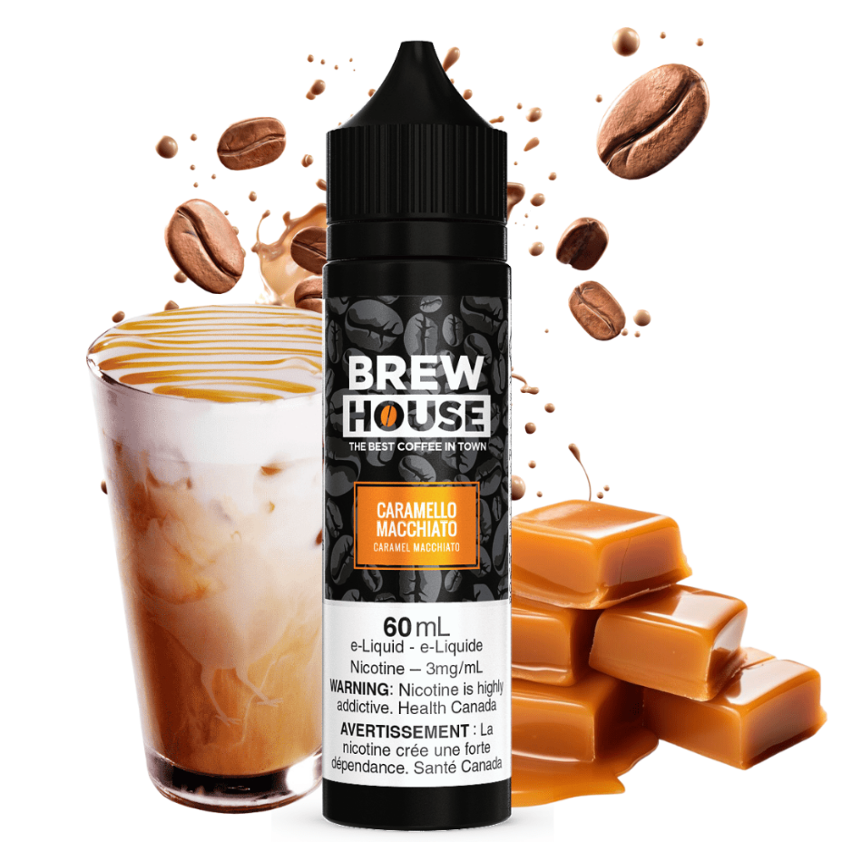 Caramello Macchiato by Brew House E-Liquid Winkler Vape SuperStore and Bong Shop Manitoba Canada