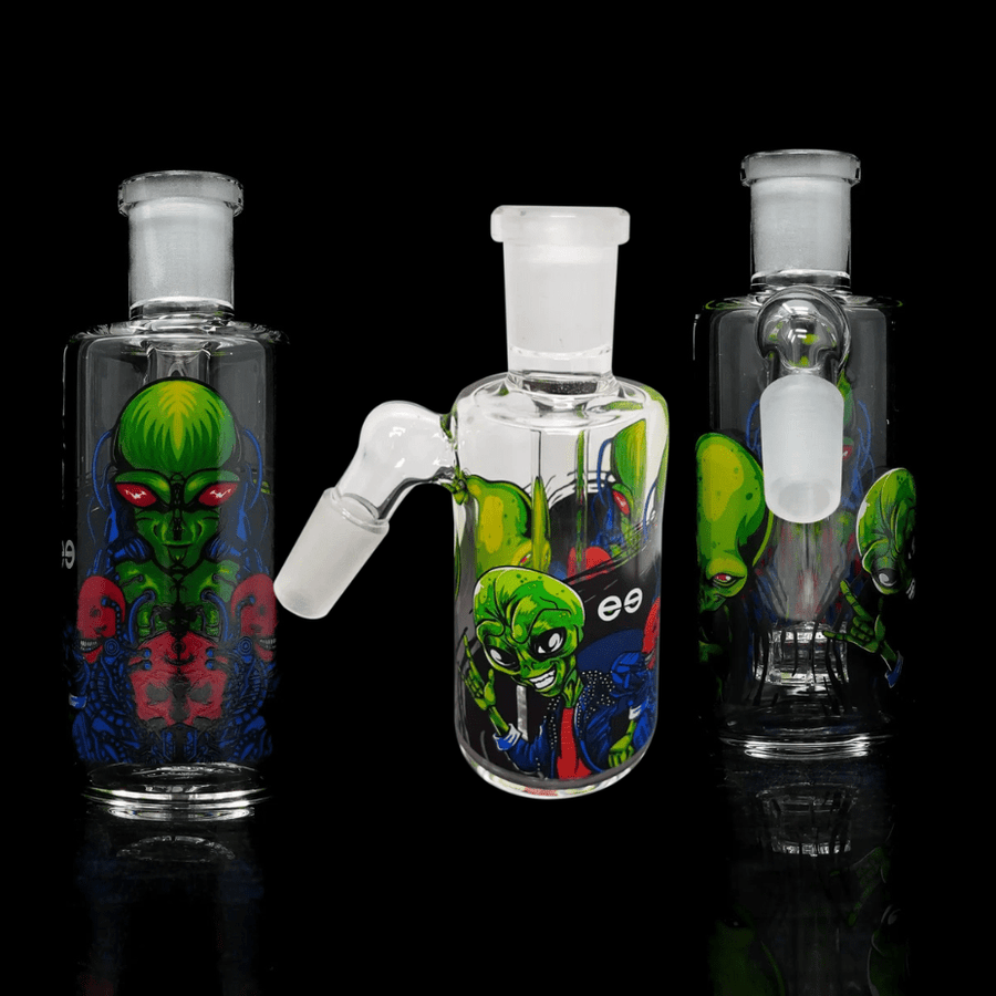 Cheech Glass 14mm 45° Alien Decal Ash Catcher 14mm Winkler Vape SuperStore and Bong Shop Manitoba Canada