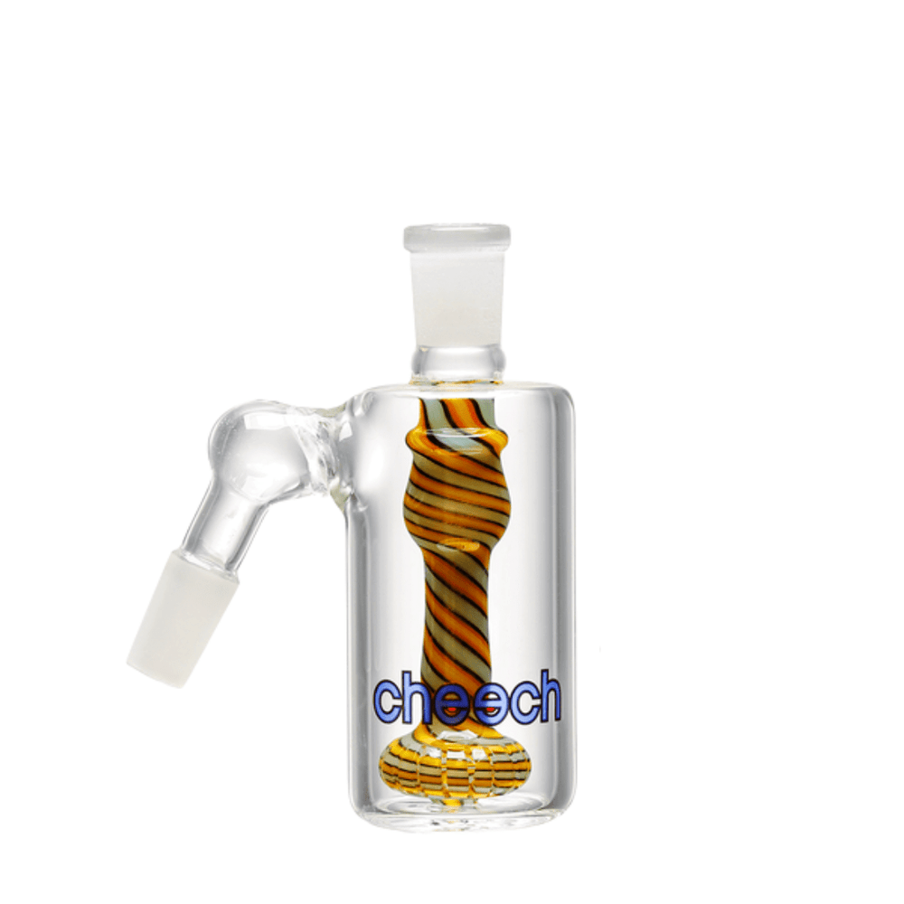 Cheech Glass 45° Ash Catcher 14mm Yellow White Winkler Vape SuperStore and Bong Shop Manitoba Canada