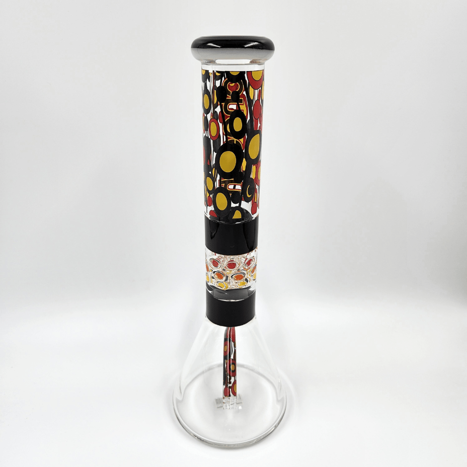 Cheech Glass 9mm Colorful Beaker 15" Winkler Vape SuperStore and Bong Shop Manitoba Canada