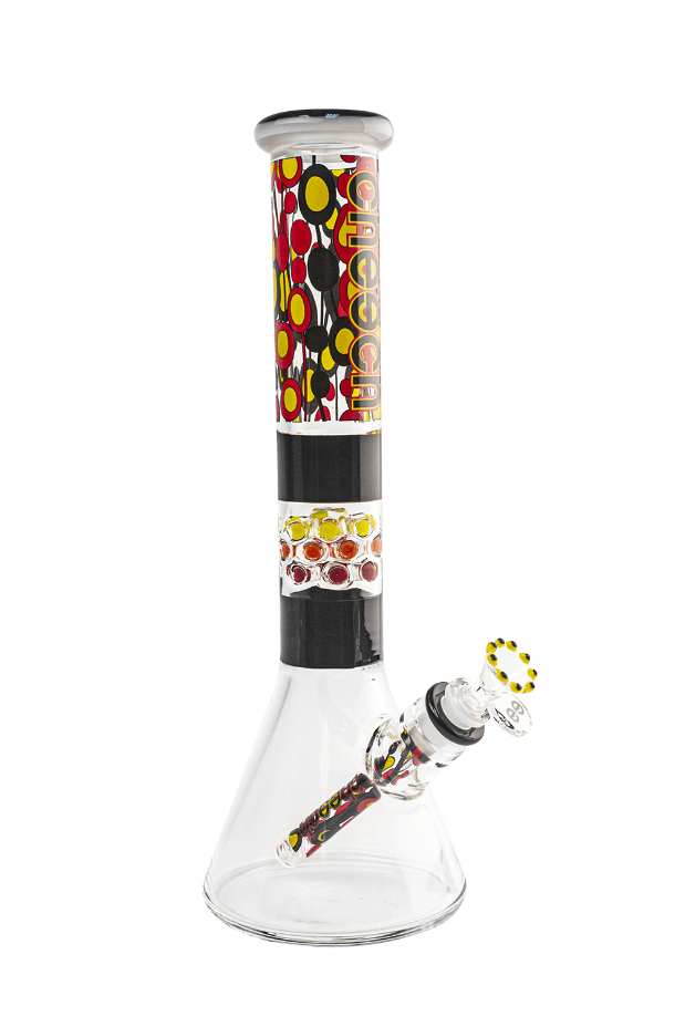 Cheech Glass 9mm Colorful Beaker 15" Winkler Vape SuperStore and Bong Shop Manitoba Canada