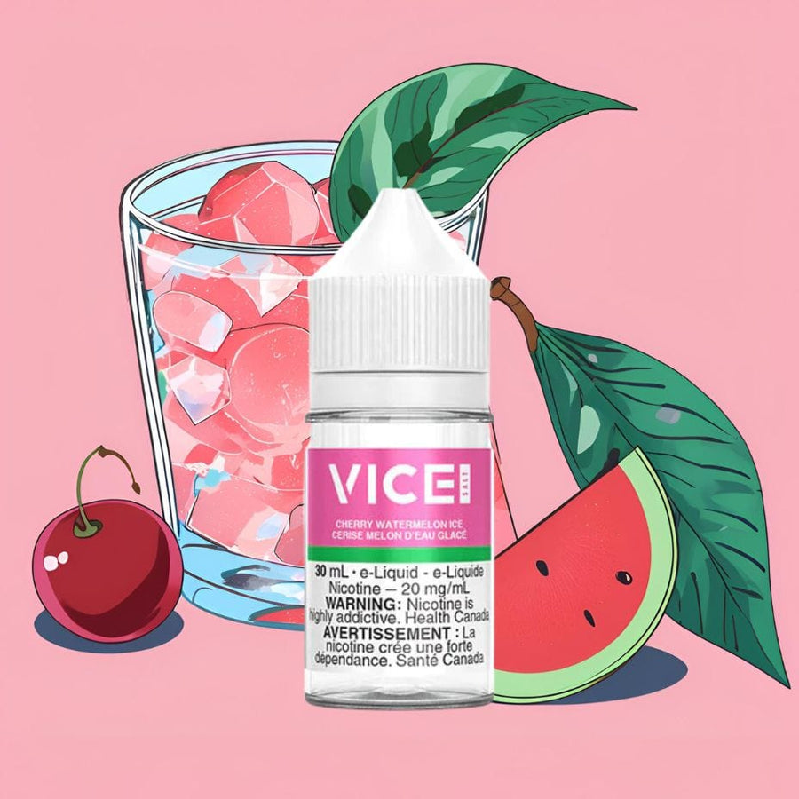 Cherry Watermelon Ice Salt by Vice E-Liquid 12mg Winkler Vape SuperStore and Bong Shop Manitoba Canada