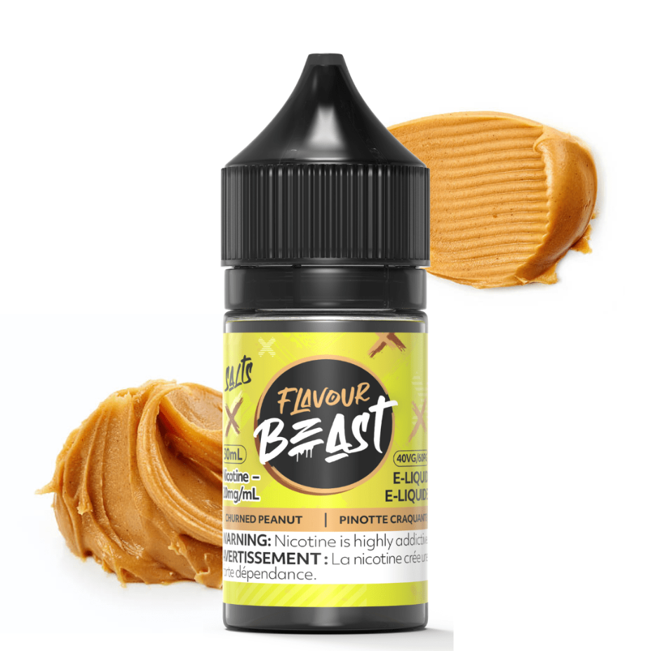 Churned Peanut Salt by Flavour Beast E-liquid 20mg Winkler Vape SuperStore and Bong Shop Manitoba Canada