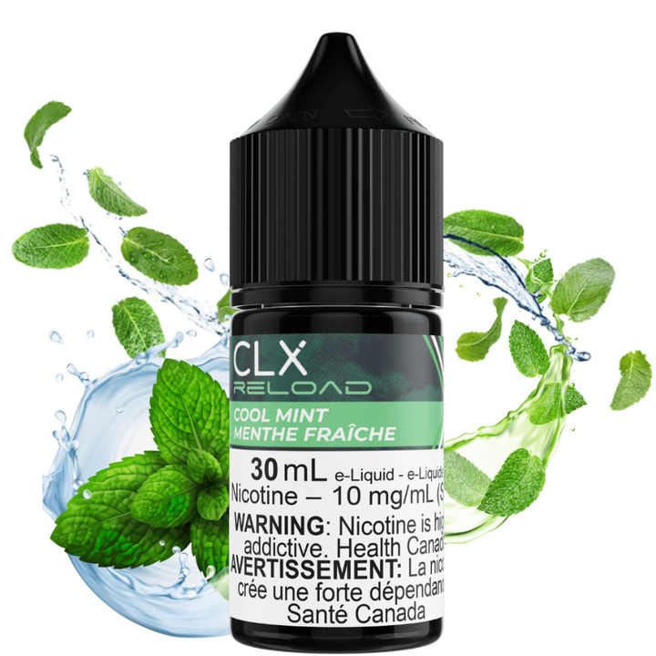 Cool Mint Salt by CLX Reload E-Liquid 30mL / 10mg Winkler Vape SuperStore and Bong Shop Manitoba Canada