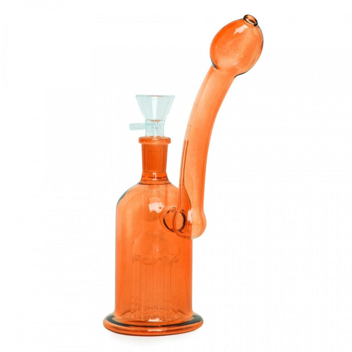 Day Glow Bubbler w/6-Arm Tree Perc 6" 6" / Orange Winkler Vape SuperStore and Bong Shop Manitoba Canada