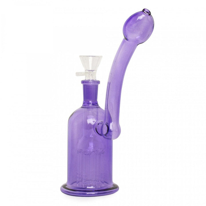 Day Glow Bubbler w/6-Arm Tree Perc 6" 6" / Purple Winkler Vape SuperStore and Bong Shop Manitoba Canada