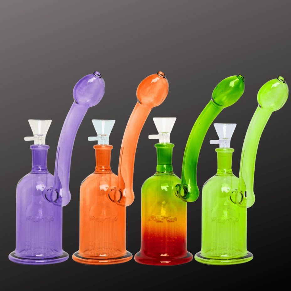 Day Glow Bubbler w/6-Arm Tree Perc 6" Winkler Vape SuperStore and Bong Shop Manitoba Canada