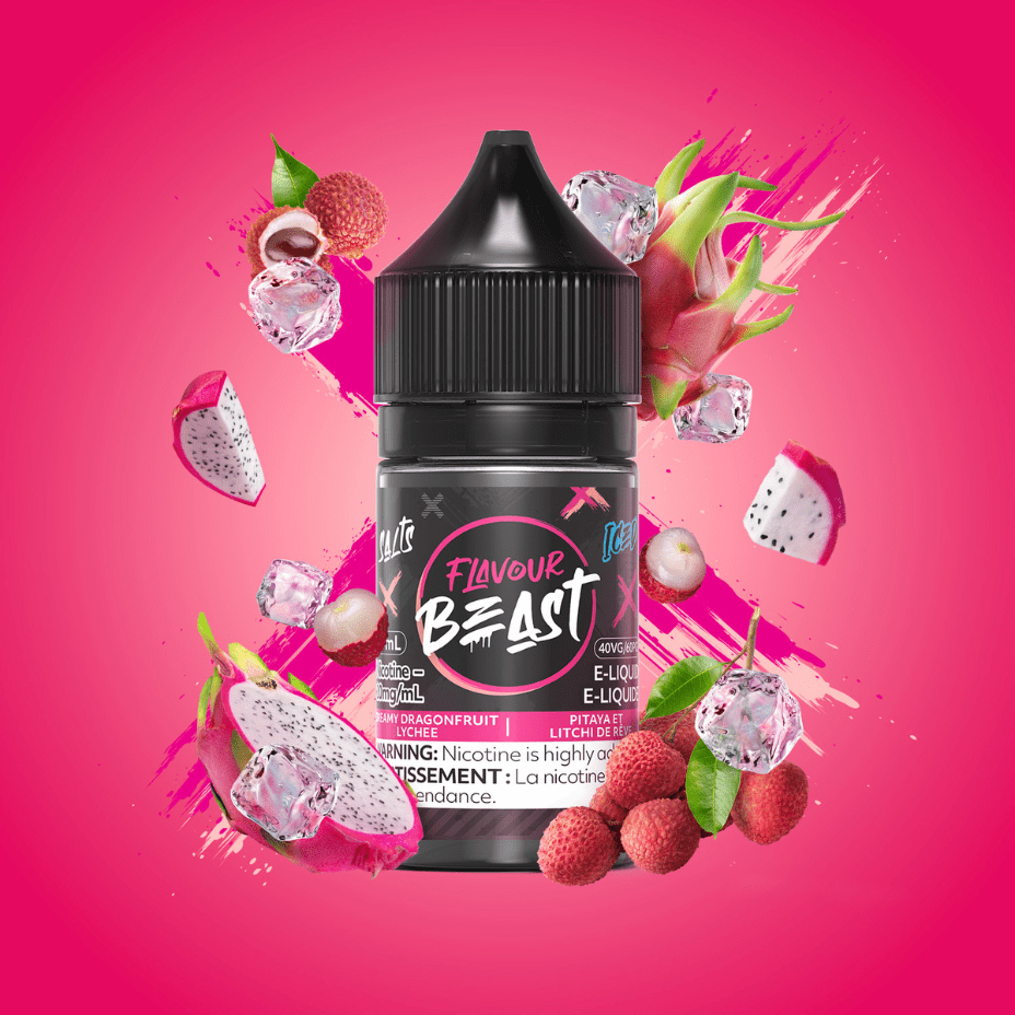 Dreamy Dragonfruit Lychee Iced Salts by Flavour Beast E-Liquid 30ml / 20mg Winkler Vape SuperStore and Bong Shop Manitoba Canada