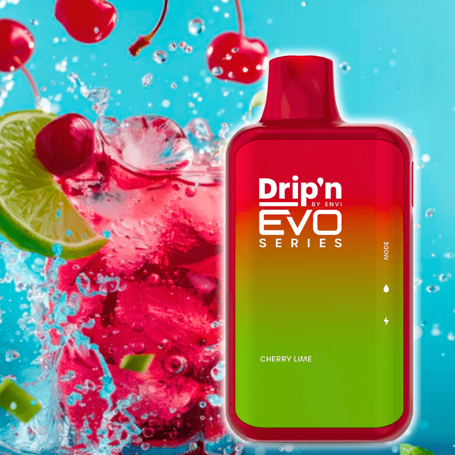 Drip'n by Envi EVO 28k Disposable Vape-Cherry Lime 28000 Puffs / 20mg Winkler Vape SuperStore and Bong Shop Manitoba Canada