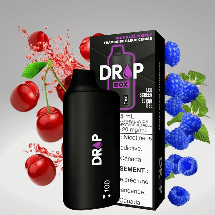 Drop Box 8500 Disposable Vape-Blue Razz Cherry 15ml / 8500Puffs Winkler Vape SuperStore and Bong Shop Manitoba Canada