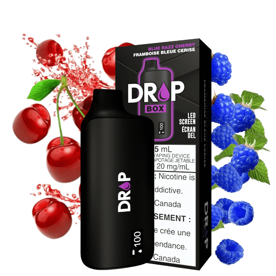 Drop Box 8500 Disposable Vape-Blue Razz Cherry 15ml / 8500Puffs Winkler Vape SuperStore and Bong Shop Manitoba Canada