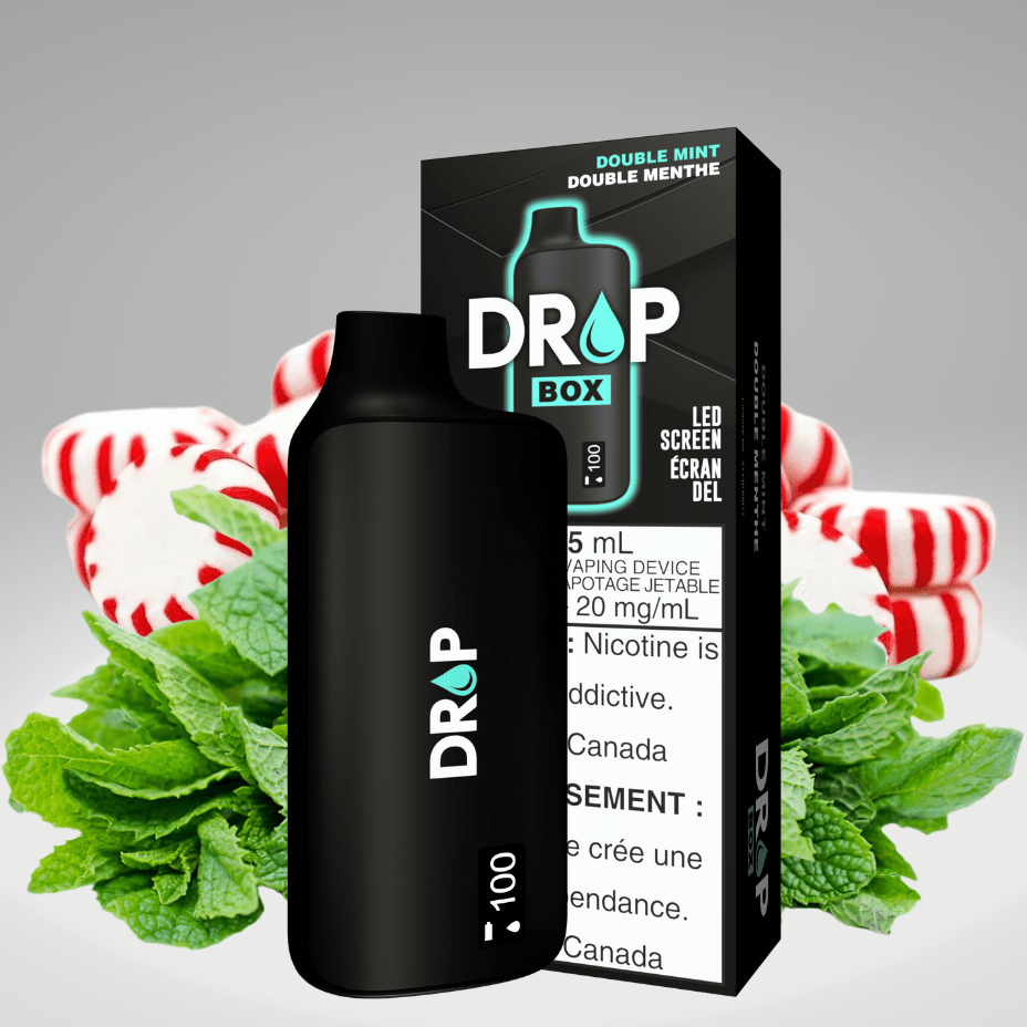 Drop Box 8500 Disposable Vape-Double Mint 15ml / 8500Puffs Winkler Vape SuperStore and Bong Shop Manitoba Canada