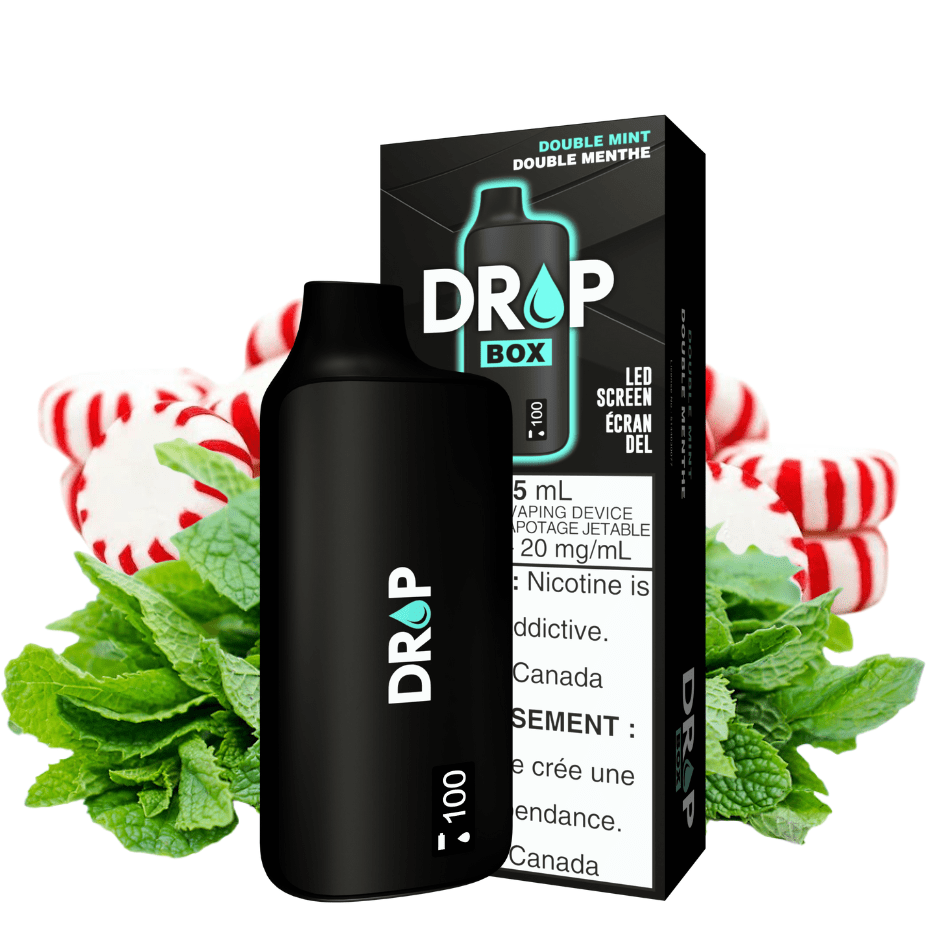 Drop Box 8500 Disposable Vape-Double Mint 15ml / 8500Puffs Winkler Vape SuperStore and Bong Shop Manitoba Canada