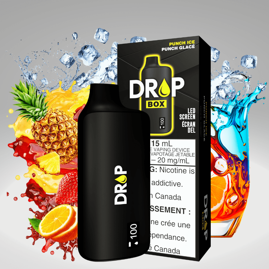 Drop Box 8500 Disposable Vape-Punch Ice 15ml / 8500Puffs Winkler Vape SuperStore and Bong Shop Manitoba Canada