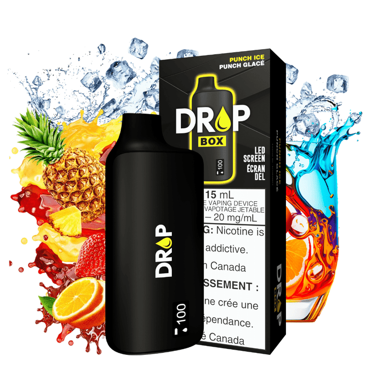 Drop Box 8500 Disposable Vape-Punch Ice 15ml / 8500Puffs Winkler Vape SuperStore and Bong Shop Manitoba Canada