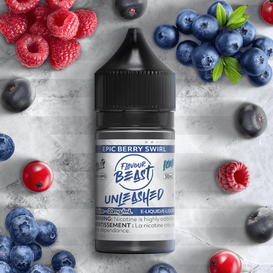 Epic Berry Swirl Salts By Flavour Beast Unleashed E-liquid 30ml / 20mg Winkler Vape SuperStore and Bong Shop Manitoba Canada