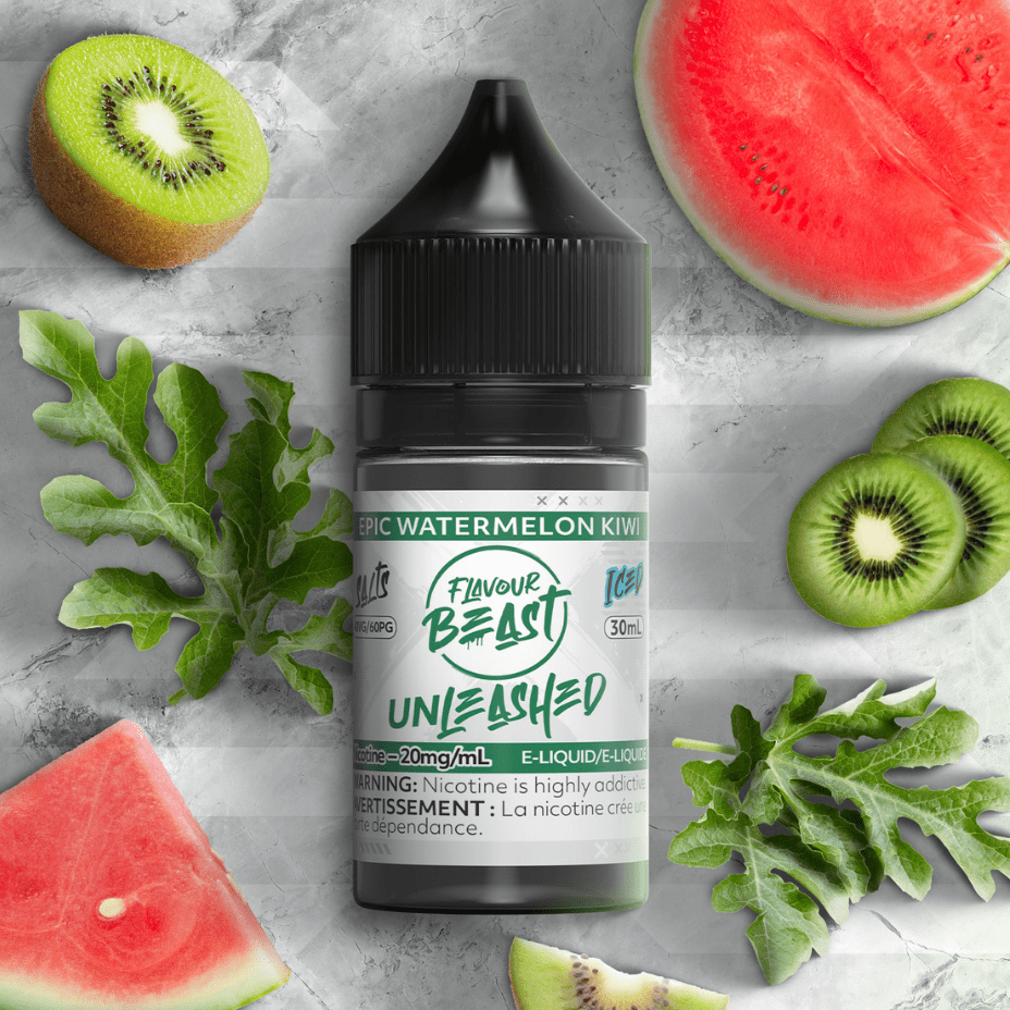 Epic Watermelon Kiwi Salts By Flavour Beast Unleashed E-liquid 30ml / 20mg Winkler Vape SuperStore and Bong Shop Manitoba Canada