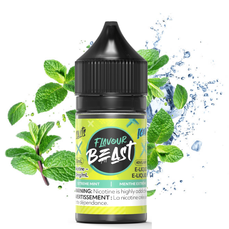 Extreme Mint Iced Salts by Flavour Beast E-liquid 20mg Winkler Vape SuperStore and Bong Shop Manitoba Canada