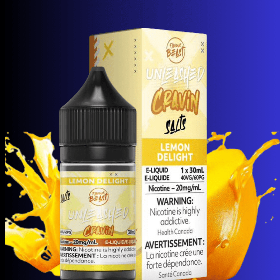 Flavor Beast Unleashed Cravin Salts-Lemon Delight 30ml / 20mg Winkler Vape SuperStore and Bong Shop Manitoba Canada