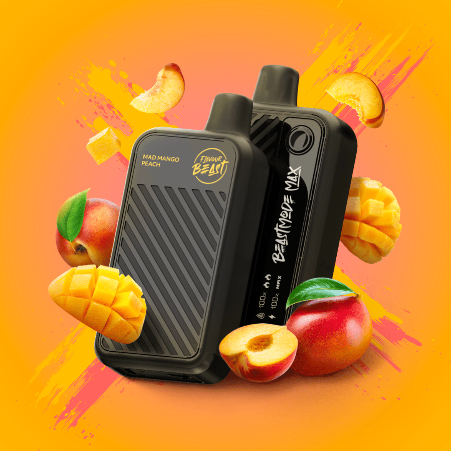 Flavour Beast Beast Mode Max 18k Disposable-Mad Mango Peach 20ml / 18000 Puffs Winkler Vape SuperStore and Bong Shop Manitoba Canada