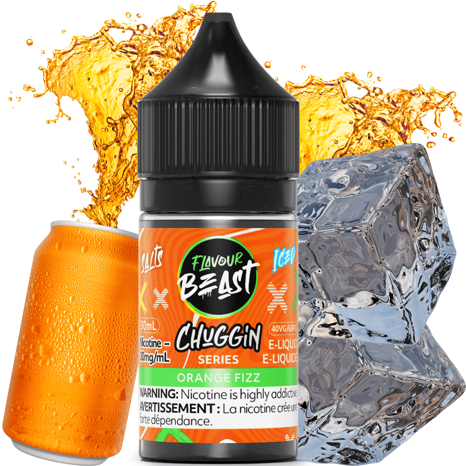 Flavour Beast Chuggin' Salt-Orange Fizz 30ml / 20mg Winkler Vape SuperStore and Bong Shop Manitoba Canada