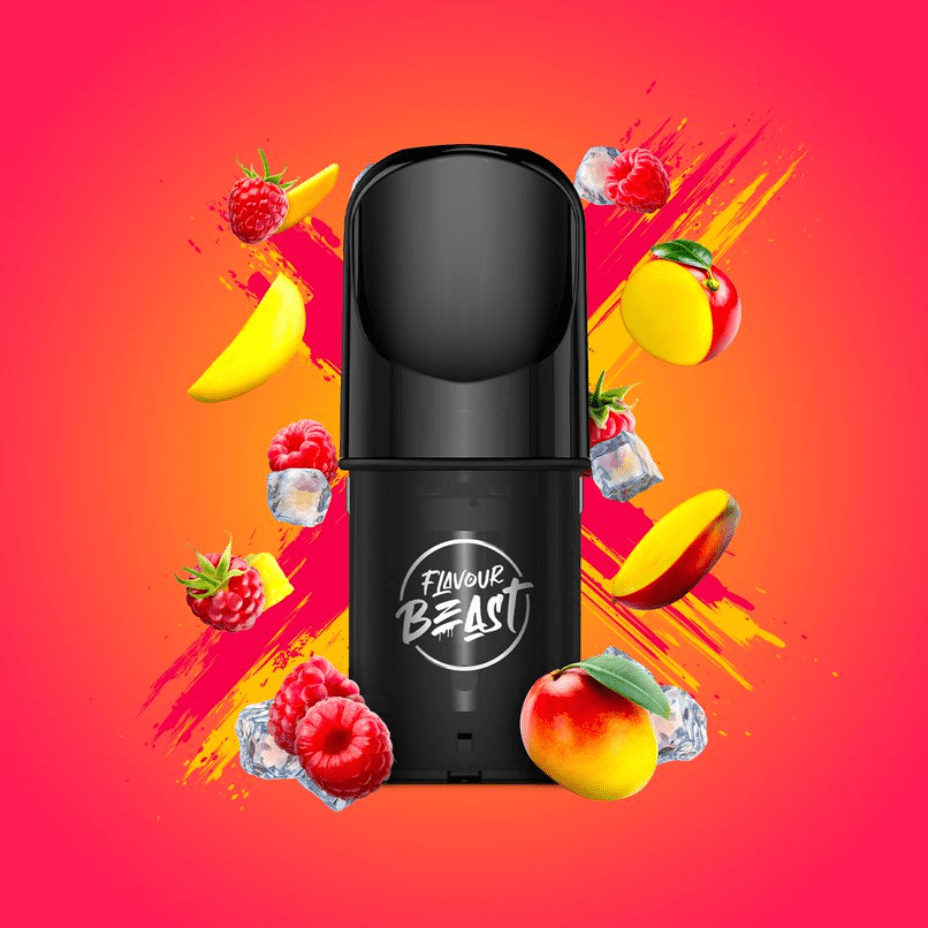 Flavour Beast Pods Ragin' Razz Mango (S-Compatible) 20mg / 3 x 2ml Winkler Vape SuperStore and Bong Shop Manitoba Canada