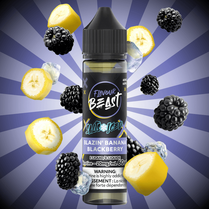 Flavour Beast Salt-Blazzin Banana Blackberry-60ml 60mL / 20mg Winkler Vape SuperStore and Bong Shop Manitoba Canada