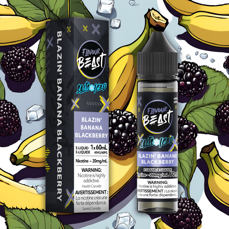 Flavour Beast Salt-Blazzin Banana Blackberry-60ml 60mL / 20mg Winkler Vape SuperStore and Bong Shop Manitoba Canada