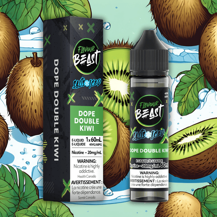 Flavour Beast Salt-Dope Double Kiwi-60ml 60mL / 20mg Winkler Vape SuperStore and Bong Shop Manitoba Canada