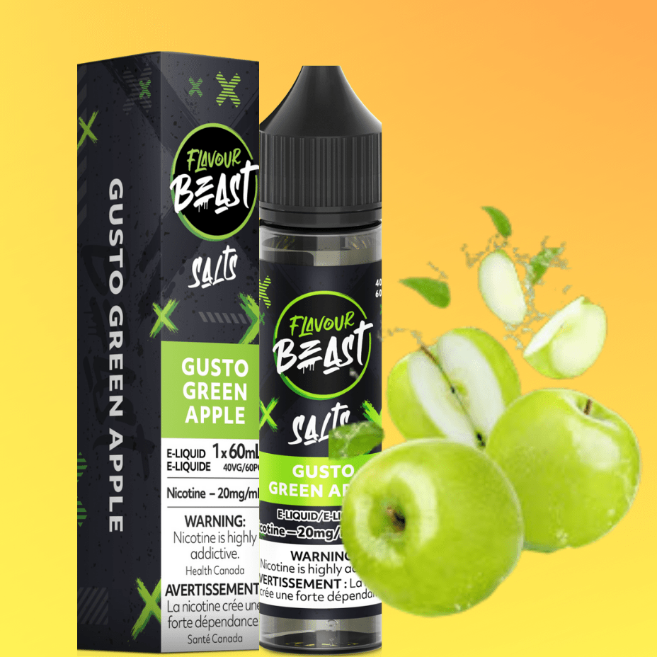 Flavour Beast Salt-Gusto Green Apple-60ml 60ml / 20mg Winkler Vape SuperStore and Bong Shop Manitoba Canada