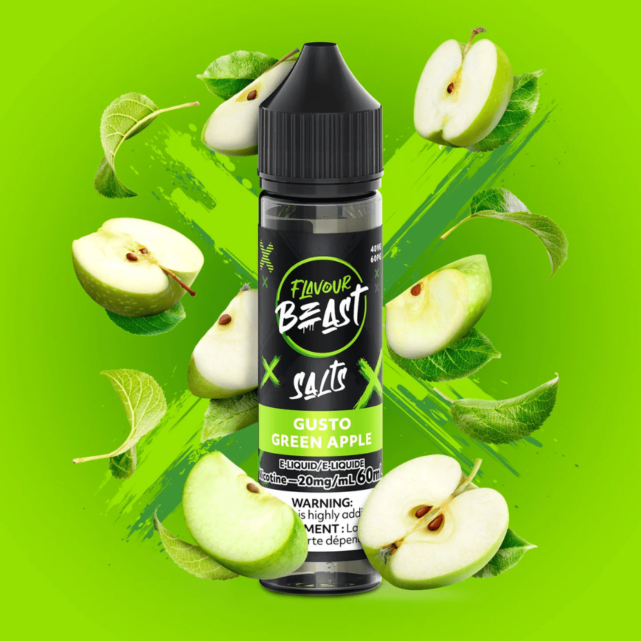 Flavour Beast Salt-Gusto Green Apple-60ml 60ml / 20mg Winkler Vape SuperStore and Bong Shop Manitoba Canada